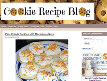 Tablet Screenshot of cookierecipeblog.com